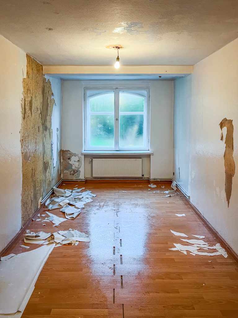 Vorher Raum Renovierung